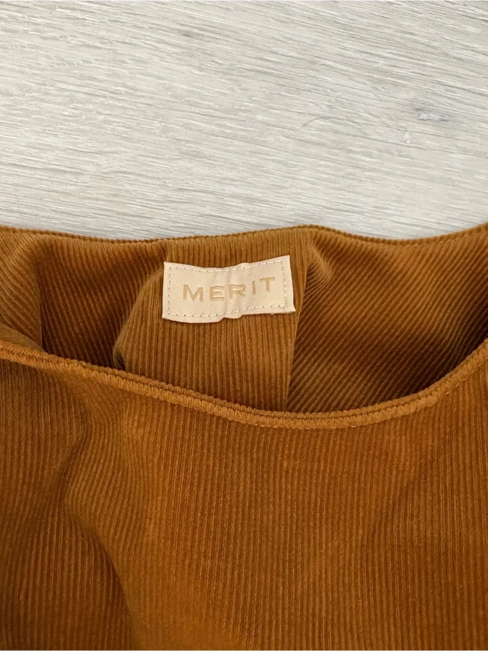 MERIT Signature Knot Small Corduroy Pouch New With Tags